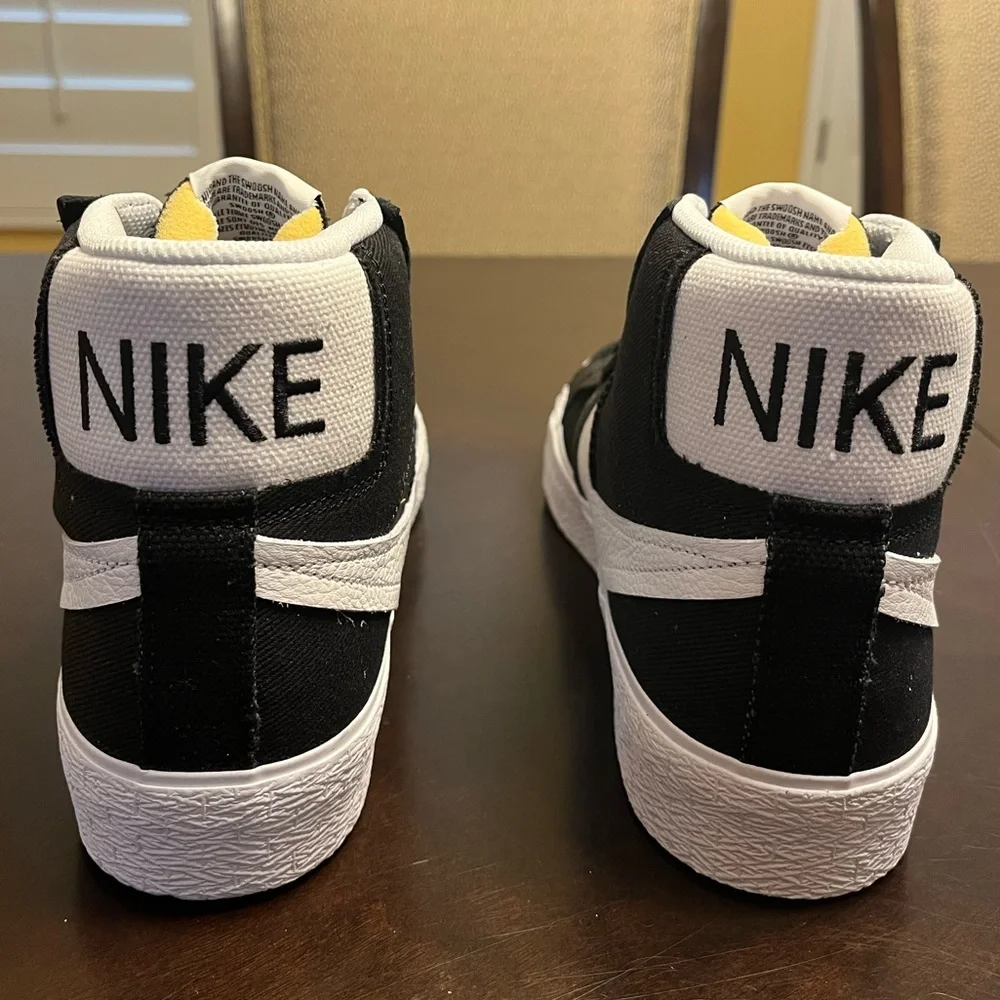 New Nike Zoom Blazer Mid SB Premium Black White Sneaker Shoes Size US 10 - Picture 9 of 13